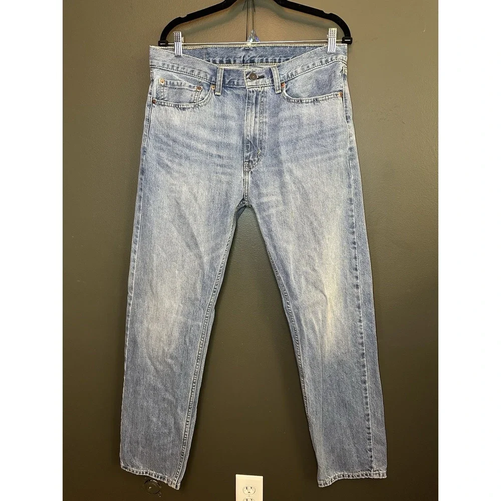 Levi's Men's 505 Blue Jean Straight Leg Pants Jeans‎ 34 x 32